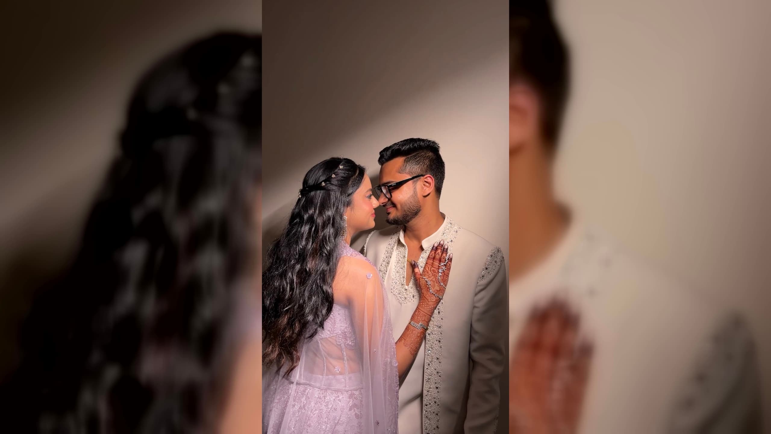 Nandini and Aditya at their engagement in Guwahati, Assam