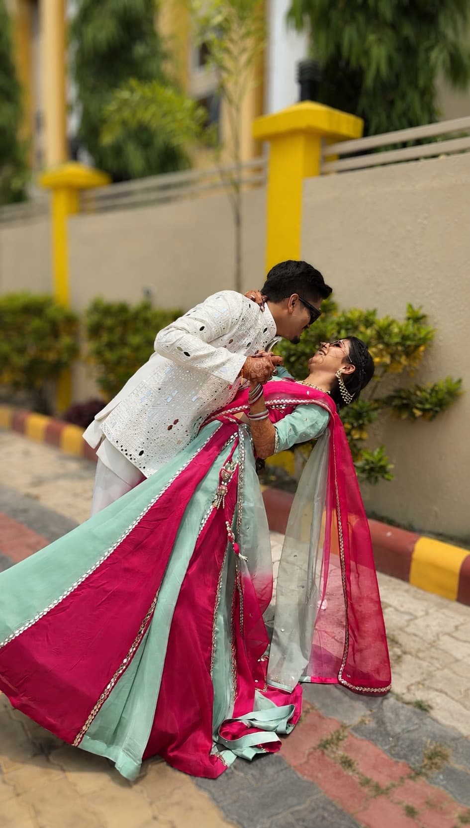 Priyanka and Ashish at their wedding at Maryada Maitri Resort, Siliguri