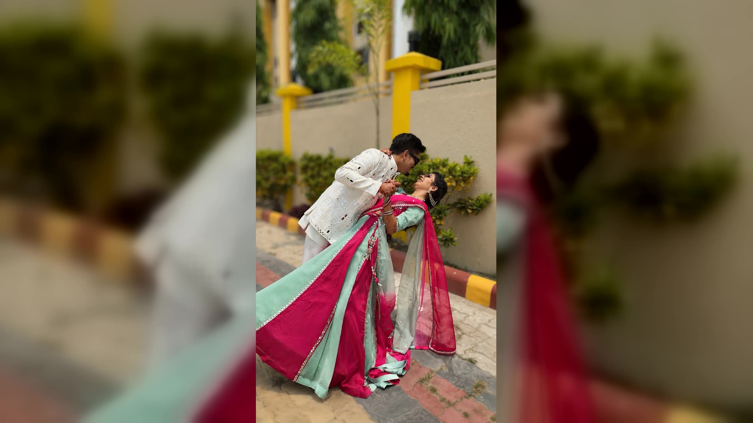 Priyanka and Ashish at their wedding at Maryada Maitri Resort, Siliguri
